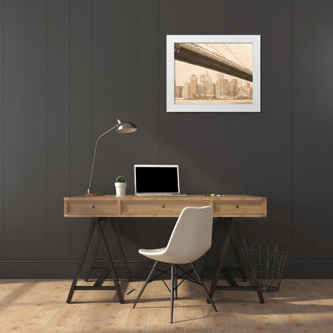 Golden Age I White Modern Wood Framed Art Print by Tarras, Teo