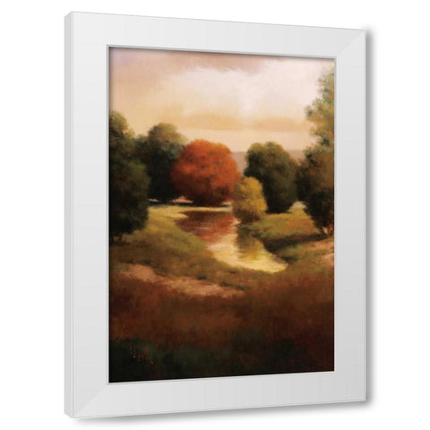Summers Passage II White Modern Wood Framed Art Print by Udell