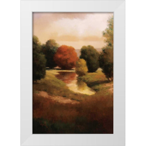 Summers Passage II White Modern Wood Framed Art Print by Udell
