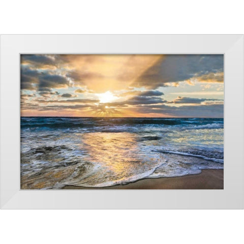 Whipped Cream White Modern Wood Framed Art Print by Celebrate Life Gallery