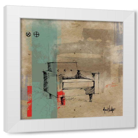 Jane White Modern Wood Framed Art Print by Venter, Marcel