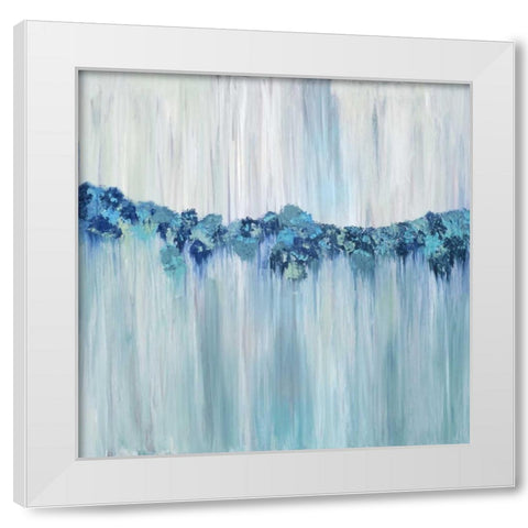 Keeping Calm White Modern Wood Framed Art Print by Veysey, Sofia