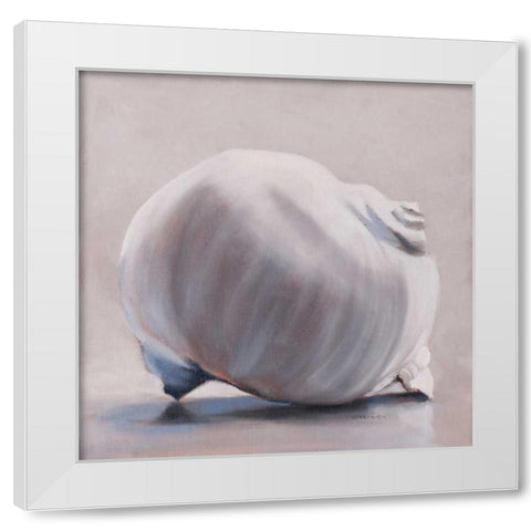Moon Snail White Modern Wood Framed Art Print by Witkowski, Chris