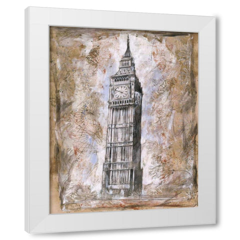 Big Ben White Modern Wood Framed Art Print by Wiley, Marta G.