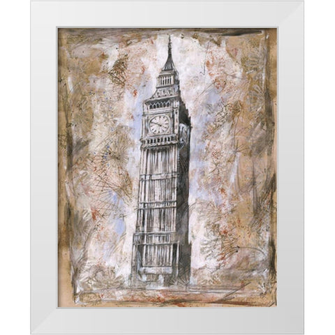 Big Ben White Modern Wood Framed Art Print by Wiley, Marta G.