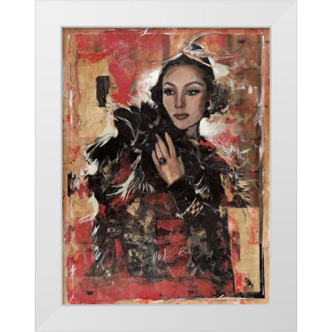 Vintage Goddess I White Modern Wood Framed Art Print by Wiley, Marta G.