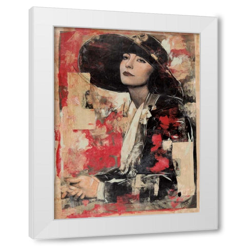 Vintage Goddess II White Modern Wood Framed Art Print by Wiley, Marta G.