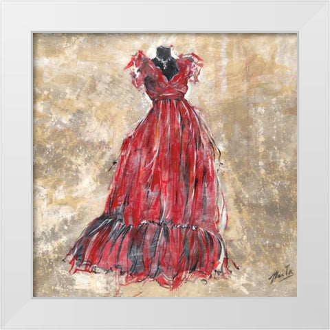 Gala II White Modern Wood Framed Art Print by Wiley, Marta G.