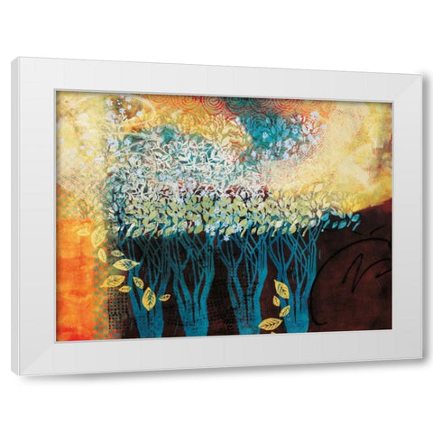 My Grandmothers Orchard White Modern Wood Framed Art Print by Willson, Valerie