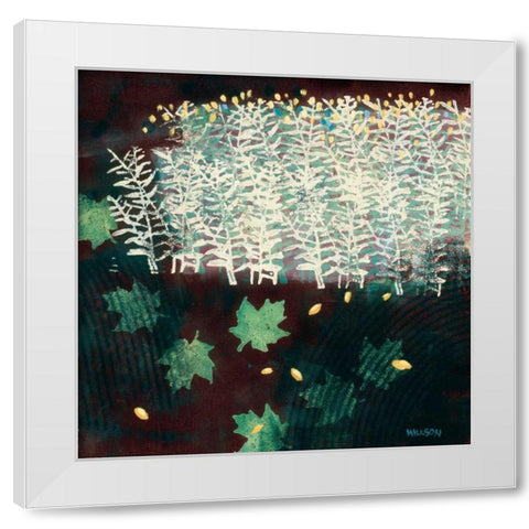 The Edge of Memory White Modern Wood Framed Art Print by Willson, Valerie