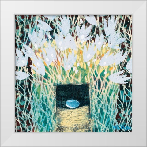 Hope White Modern Wood Framed Art Print by Willson, Valerie