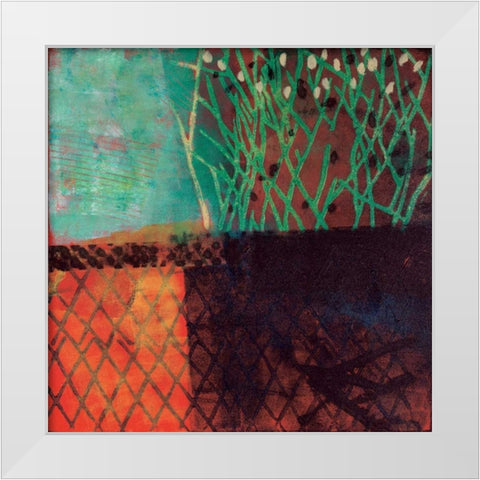 Borrowed Light White Modern Wood Framed Art Print by Willson, Valerie