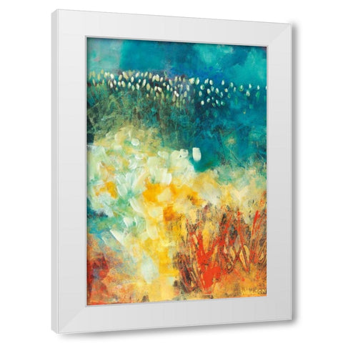 The Answer White Modern Wood Framed Art Print by Willson, Valerie