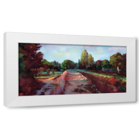 Morning Light White Modern Wood Framed Art Print by Young, Donna