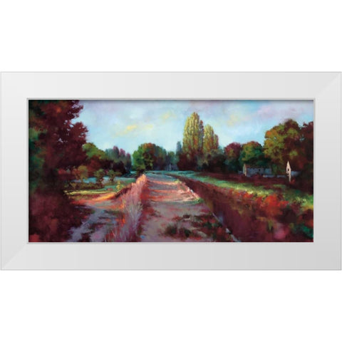 Morning Light White Modern Wood Framed Art Print by Young, Donna