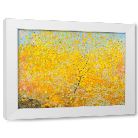 Series Weeping Katsura White Modern Wood Framed Art Print by Bajility, Andra