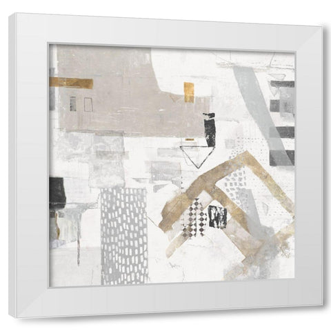 Puzzled   White Modern Wood Framed Art Print by Mather, Nathaniel