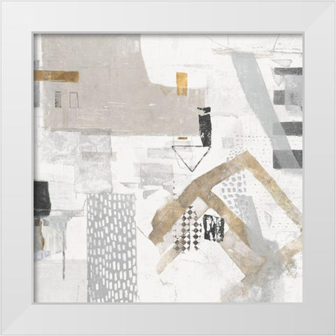 Puzzled   White Modern Wood Framed Art Print by Mather, Nathaniel