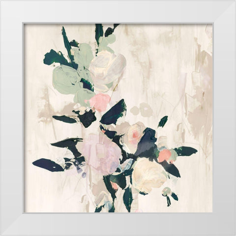 Flowers in Spring I  White Modern Wood Framed Art Print by Aria K