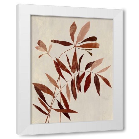 Rust I  White Modern Wood Framed Art Print by Aria K