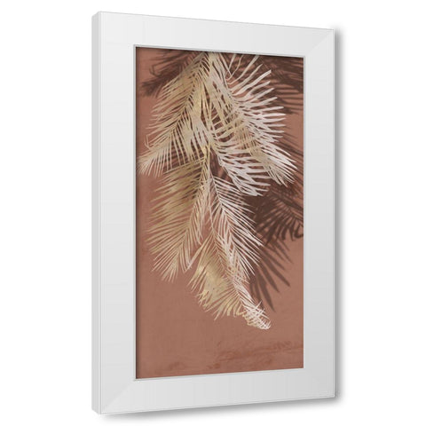 Warm Tropics II  White Modern Wood Framed Art Print by Aria K