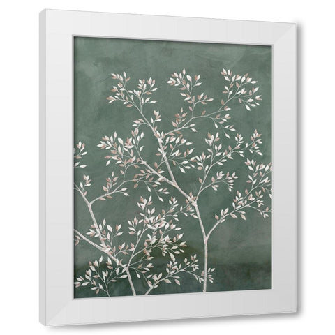Delicate Tree II  White Modern Wood Framed Art Print by Aria K
