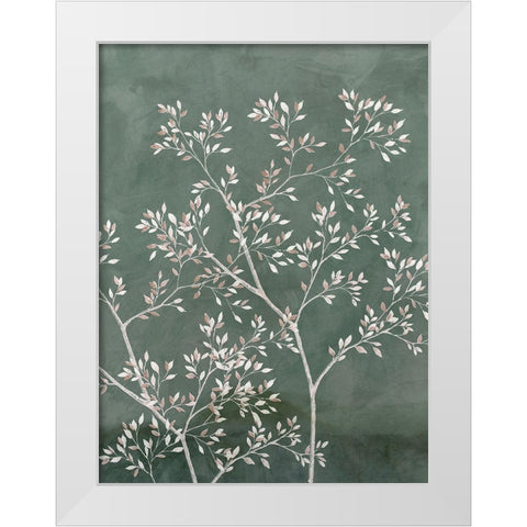 Delicate Tree II  White Modern Wood Framed Art Print by Aria K