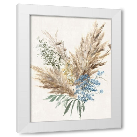 Rustic Bouquet I White Modern Wood Framed Art Print by Aria K
