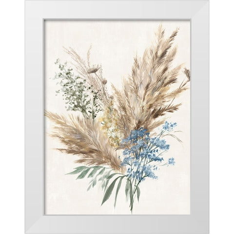 Rustic Bouquet I White Modern Wood Framed Art Print by Aria K