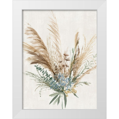 Rustic Bouquet II White Modern Wood Framed Art Print by Aria K