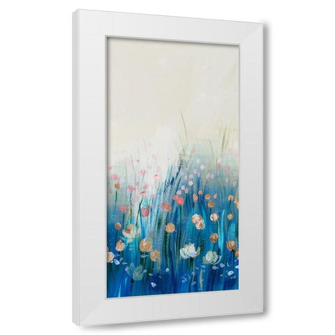 Springtime Splendor II White Modern Wood Framed Art Print by Aria K