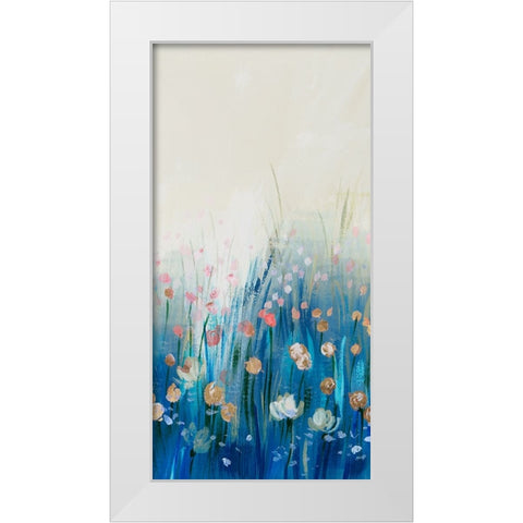 Springtime Splendor II White Modern Wood Framed Art Print by Aria K
