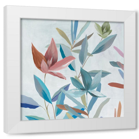 Joyful Blooms II White Modern Wood Framed Art Print by Aria K