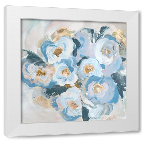Botanical Bliss White Modern Wood Framed Art Print by Aria K