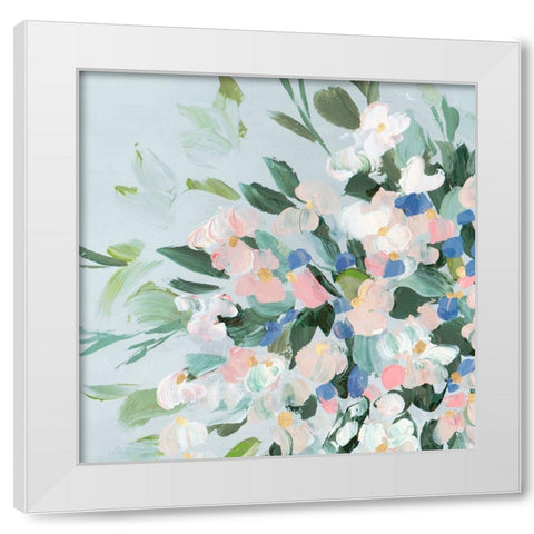 Enchanted Blooms I White Modern Wood Framed Art Print by Aria K