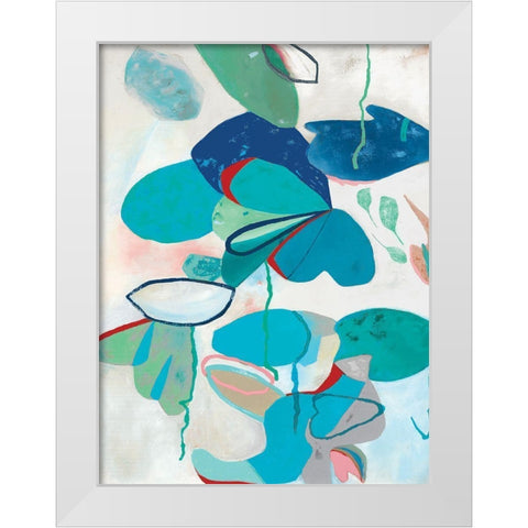 Aquatic Atmosphere I White Modern Wood Framed Art Print by Rosa, Diana