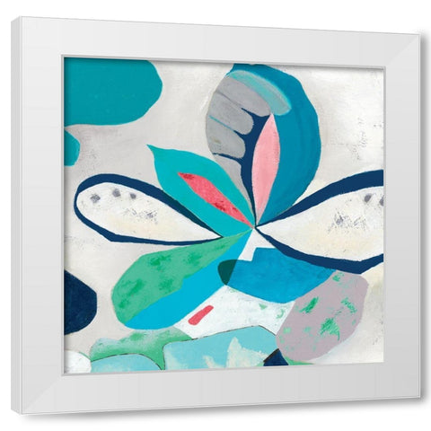 Ever Green White Modern Wood Framed Art Print by Rosa, Diana