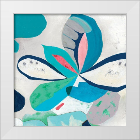 Ever Green White Modern Wood Framed Art Print by Rosa, Diana