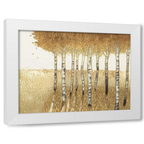 Sunset Walk  White Modern Wood Framed Art Print by Del Rizzo, Anthony