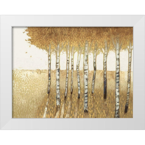 Sunset Walk  White Modern Wood Framed Art Print by Del Rizzo, Anthony