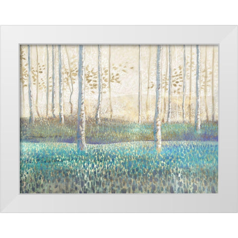 Comprehension I White Modern Wood Framed Art Print by Del Rizzo, Anthony