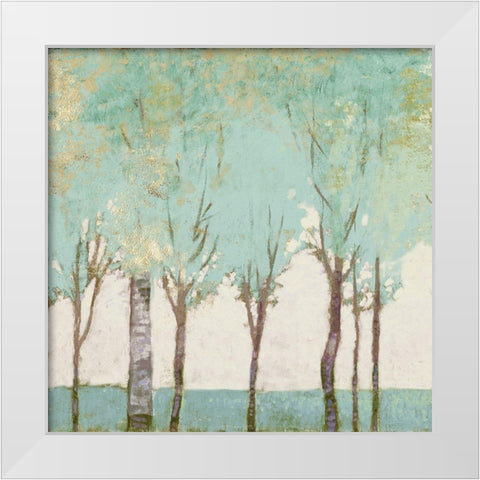 Evergreen Wanderlust II  White Modern Wood Framed Art Print by Del Rizzo, Anthony