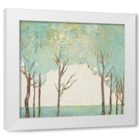 Evergreen Wanderlust III  White Modern Wood Framed Art Print by Del Rizzo, Anthony