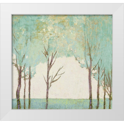 Evergreen Wanderlust III  White Modern Wood Framed Art Print by Del Rizzo, Anthony