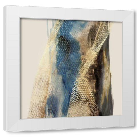 Metalic Lace II White Modern Wood Framed Art Print by Peal, Emma