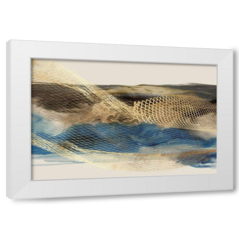 Metalic Lace III White Modern Wood Framed Art Print by Peal, Emma