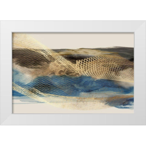 Metalic Lace III White Modern Wood Framed Art Print by Peal, Emma