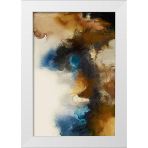 Shimmer  White Modern Wood Framed Art Print by Peal, Emma