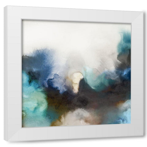 Smoke In Water I  White Modern Wood Framed Art Print by Peal, Emma