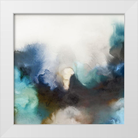 Smoke In Water I  White Modern Wood Framed Art Print by Peal, Emma